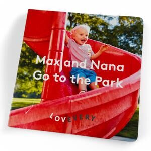 Lovevery "Max and Nana Go to the Park" Montessori Board Book for Toddlers